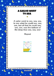 A Sailor Went To Sea Sea Sea Kids Video Song With Free Lyrics Activities Preschool Songs Kindergarten Songs Rhymes For Kids