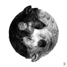 Floral yin yang meditative color tattoo art. Yin Yang Yin Yang Tattoos Wolf Tattoos Wolf Tattoo Design