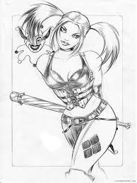 The character was created by paul dini and bruce timm, and initial appeared in batman: Harley Quinn Coloring Pages Cartoons Harley Quinn 12 Printable 2020 3094 Coloring4free Coloring4free Com