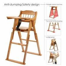 Wooden Folding Baby High Chair Wooden High Chairs Baby Chair Baby High Chair