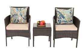 We provide beautiful, high quality garden furniture suited to any size and style of space. Htth 3 Pieces Patio Chair Sets Outdoor Wicker Patio Garden Furniture Sets Modern Bistro Set Rattan Chair Conversation Sets