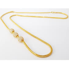 916 Gold Triple Stone Side Mopu Tali Chain Gold Chain With Pendant Gold Chain Design Gold Jewelry Simple Necklace