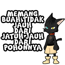 Stiker wa numpang lewat : Sticker Lucu