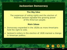 Ppt Jacksonian Democracy Powerpoint Presentation Free Download Id 2950390