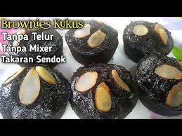Cara membuat brownies kukus original tanpa oven. Brownies Cup Kukus Tanpa Mixer Tanpa Telur Takaran Sendok Ekonomis Enak Dan Lembut Youtube