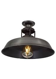 Barn Slotted Flush Mount Ceiling Light Pewter Industville Industrial Flush Mount Lighting Ceiling Mount Light Fixtures Flush Mount Ceiling Lights
