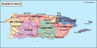This map shows a combination of political and physical features. Puerto Rico Political Map Eps Illustrator Map Vector World Maps