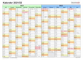 Kostenloser kalender zum ausdrucken mit feiertagen für 2021 und jedes jahr. Halbjahreskalender 2021 2022 Als Pdf Vorlagen Zum Ausdrucken