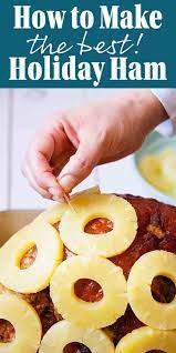 Brown Sugar Baked Ham With Pineapple Recipe Baked Ham With Pineapple Baked Ham Christmas Ham