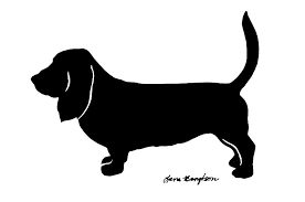 Basset Hound Clipart Black And White Basset Hound Dog Sketch Squirrel Silhouette Dog Silhouette