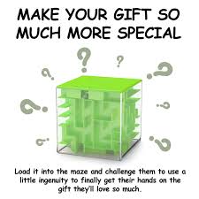 These maze boxes are a challenge for kids, but not too hard to get annoying or too easy to be boring after puzzle box is solved and gift is took out, the maze box can be a piggy. Agreatlife Money Maze Puzzle Box Gift Green Perfect Puzzle Money Holder Funny And Cool Brain Teasers For Kids Boys Girls Teens And Adults Perfect Christmas Gag Gifts Walmart Com Walmart Com