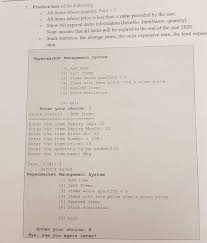 A hypermarket is a superstore carrying a wide range of products under one roof, and theoretically allows customers to satisfy all their shopping needs in one trip. Solved Please Requirments Phase 1 Please Solve Full Code Partial Solution Thanks C Code C Q41627326