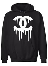 Chanel Dripping Logo On A Unisex Printproxp Ultimate Cotton Hoodie Dripping Chanel Logo Hoodie Casual Hoodies Indie Outfits Unique Outfits