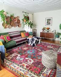 Colorful Rug Wall Decor Living Room Colourful Living Room Hippie Living Room
