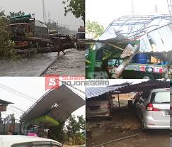 Vă rugăm să ajutați la îmbunătă. Angin Kencang Di Bojonegoro Tumbangkan Pohon Atap Bangunan Hingga Patahkan Tiang Listrik Suarabojonegoro Com