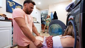 Richelle Ryan and Lilly Bell fucked doggystyle doing laundry - Porn Movies  - 3Movs