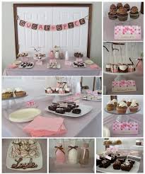 Pink Brown Baby Shower This Is Great I Put The Milks In A Big Bowl On Ice Baby Girl Shower Pink Girl Baby Shower Baby Shower