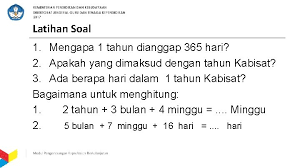 Pada kalender hijriyah menjadi kalender yang digunakan oleh penganut agama islam, khusunya di indonesia. D Metodologi Pembelajaran Sekolah Dasar Pengkajian Geometri Dan