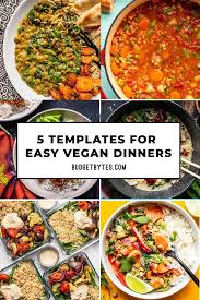 5 Templates For Easy Vegan Dinners Budget Bytes In 2020 Easy Vegan Dinner Vegan Dinners Easy Vegan