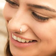 Nose Ring, Tribal Nose Ring, Gold Nose Ring, Ethnic Nose Ring, Indian Nose  Piercing, Nose Piercing, Gold Nose Ring 20g, Indian Nose Ring
