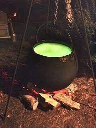 Outdoor Witches Caldron Use Branches To Create Tripod To Hang Caldron From Wood Around Base With Or Outdoor Halloween Halloween Camping Halloween Diy Outdoor