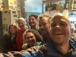 What to say to the American volunteer at the finish line