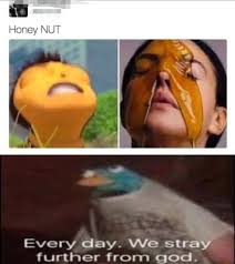 Everyday we stray further from god. Heney Nut Every Day We Stray Further From God Memes Video Gifs Heney Memes Nut Memes Every Memes Day Memes Stray Memes Further Memes God Memes