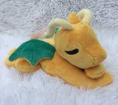 Baby Dragonite Plush Beaned Pokemon Pendragons Baby Bean Plush Dragonite Pokemon Collectable Adoptable Handmade Made To Order Baby Plush Plush Pokemon