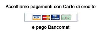 Risultati immagini per ACCETTIAMO CARTE DI CREDITO