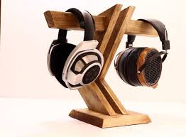 Wood Headphone Stand Multiple Headphone By Woodwarmth On Etsy Diy Headphone Stand Diy Headphones Headphone Stands