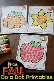 Coloring pages are all the rage these days. Free Simple Do A Dot Printables For Fall