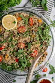 Place the lentils in a large saucepan and add enough water to cover by 2 to 3 inches. Quinoa Lentil Arugula Salad Easy Oil Free Sweet Simple Vegan