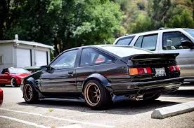 A=the engine type, e=corolla body, 8=eighth generation, 5=trim level. Toyota Ae85 Levin Retro Cars Japan Cars Classic Japanese Cars