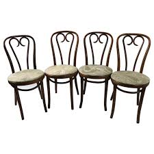 At a café in the city or a café in a public building: Set Of 2 Bentwood Cafe Chairs Attributed To Thonet For Sale At 1stdibs