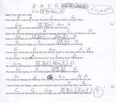 Make You Feel My Love Garth Brooks Capo 1st Guitar Chord Chart Guitar Songs Guitar Chords Guitar Chord Chart