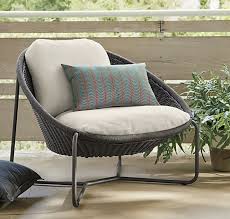 Morocco Charcoal Oval Chair Crate And Barrel Lounge Chair Outdoor Patio Lounge Furniture Outdoor Furniture Cushions