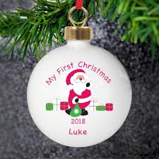 Christmas decoration with shiny glare. Personalised Christmas Decorations Ireland Dublin Cork Kidiko Ie