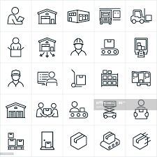 Icons Related To And Representing Warehouses And The Distribution Icon Website Icons Distribution Warehouse