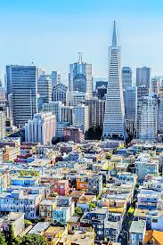 High Angle View Of San Francisco Skyline From Coit Tower Www Mitchellfunk Com Paisajes Viajes Recorrer El Mundo