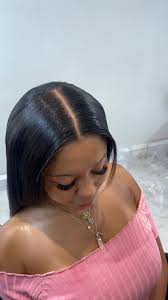 Amazing Partial weave using 28” bundles, all straight…. The left out hair  blended perfectly with the extensions that we cant even see the difference  . Looking awesome 🥰❤️❤️❤️ enjoy your new hair do ...