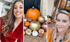 Shop hundreds of halloween decorations, including outdoor inflatables, party decorations, and diy decor. Celebrity Halloween Decorations 2020 From Reese Witherspoon S Pumpkins To Stacey Solomon S Diy Crafts Hello