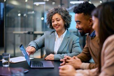 A person having finanical advice