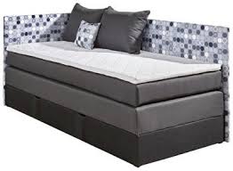 Dieses Boxspringbett Im Platzspar Format B X L Ca 90 X 200 Cm Wartet Schon Auf Seinen Einsatz In Ihrem Jugend Oder Gastezimmer De Kleine Kissen Ikea Bett