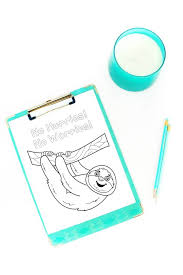 Sloths love llamas boombox coloring page crayola com crayola. Printable Sloth Coloring Pages Fun Happy Home