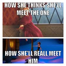 Disney Frozen Funny Meme How Anna Meets The One Frozen Funny Frozen Disney Movie Disney Funny