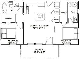 You will get many plans and designs from more. 36x20 House 36x20h3b 720 Sq Ft Excellent Floor Plans Tiny House Floor Plans Guest House Plans 2 Bedroom House Plans
