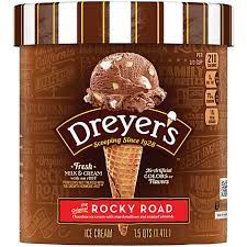 Ice cream maker william dreyer, and candy maker joseph edy form a sweet partnership. Dreyers Edys Ice Cream Grand Rocky Road 1 5 Quart Vons