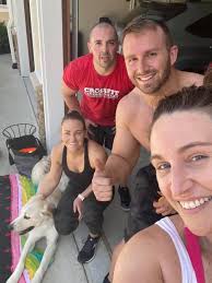 Home partner workout in the...