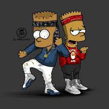 Burns, you can spot everything from the latest supreme x the north face jacket, supreme x jordan brand apparel, to the latest nike sneakers, bape caps,. Bart Simpson Wallpaper Supreme Black Novocom Top
