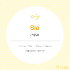 Sia Baby Names Baby Boy Bible Names Names With Meaning
